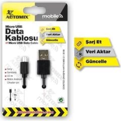 Automix Mikro Usb Data Şarj Kablosu Bütün Android Cihazlar için