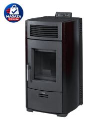 Hoşseven Violet Siyah Fanlı Pelet Sobası