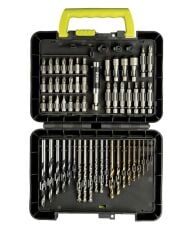 Ryobi RAK60DDF Vidalama ve Matkap Ucu Seti 60 Parça