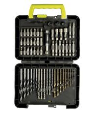 Ryobi RAK60DDF Vidalama ve Matkap Ucu Seti 60 Parça