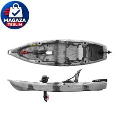 Seaflo RPA105 Gri Pedallı Balıkçı Kanosu