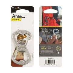 Nite Ize Gri Ahhh S-Karabina Anahtarlık