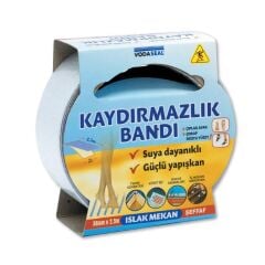 Islak Mekan Kaydırmazlık Bandı 36mmx2,5mt Beyaz