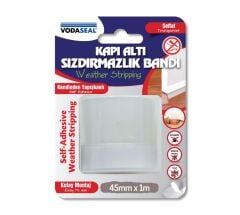 Vodaseal Kapı Altı Sızdırmazlık Bandı Şeffaf 45mmx1mt