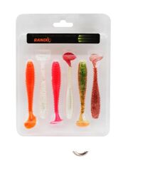 Bando Silikon Maket Balık 95mm 6lı Paket