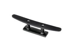 Saray Mat Siyah Krom Üstten Delikli Koç Boynuzu 15cm