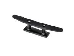 Saray Mat Siyah Krom Üstten Delikli Koç Boynuzu 15cm