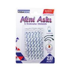 Vodaseal İz Bırakmadan Sökülebilir Mini Askı 20li Paket