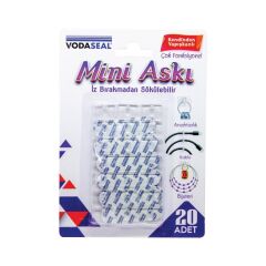 Vodaseal İz Bırakmadan Sökülebilir Mini Askı 20li Paket