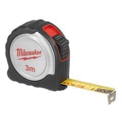 Milwaukee Krom Gövdeli Şerit Metre 3mt