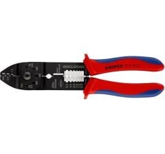 Knipex 9721215B Pabuç Sıkma ve Kablo Sıyırma Pensesi 215mm