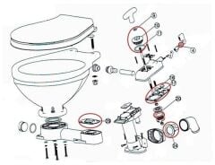 Nuova Rade Manuel Tuvalet İçin Temel Tamir Kiti
