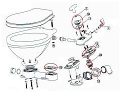 Nuova Rade Manuel Tuvalet İçin Temel Tamir Kiti