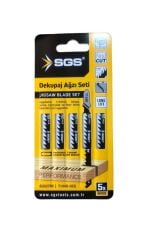 Sgs 2700 T144D Dekupaj Testere Bıçağı 5li Paket