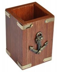 Marintek Çıpa Figürlü Ahşap Kalemlik