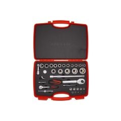 İzeltaş 1/2-1/4'' Altı Köşe Lokma Takımı 35 Parça