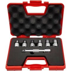 İzeltaş 1/2'' Star (Torx) Lokma Anahtar Takımı 7 Parça
