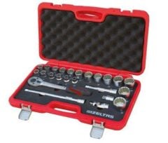 İzeltaş 1/2'' Oniki Köşe Lokma Anahtar Takımı 24 Parça