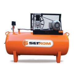 Setkom SET 30/200-3M Tek Kademeli Monofaze Kompresör 200Lt