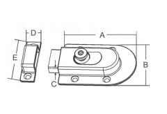 Paslanmaz Çelik Sürgü Kilit