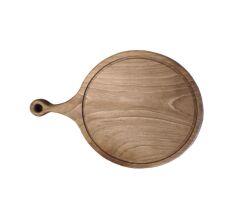 Wood Art Yuvarlak Ceviz Sunum Tabağı 30cm