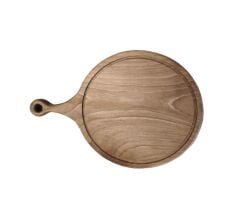 Wood Art Yuvarlak Ceviz Sunum Tabağı 30cm