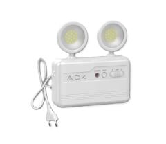 Ack Çift Başlıklı Şarjlı Acil Durum Led Aydınlatma