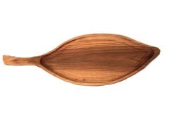 Wood Art Ceviz Sunum Tabağı 20x58cm