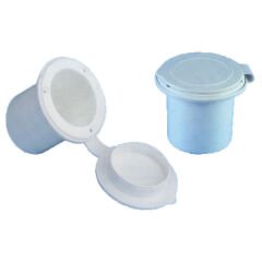 Nuova Rade Yuvarlak Kapaklı Duş Yuvası Beyaz