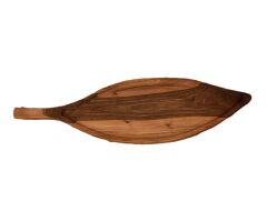 Wood Art Ceviz Sunum Tabağı 20x78cm