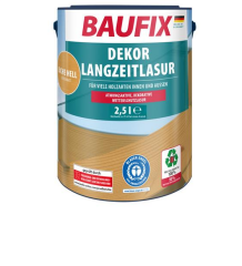 Baufix Dekor Langzeitlasur Su Bazlı Ahşap Verniği 2,5lt