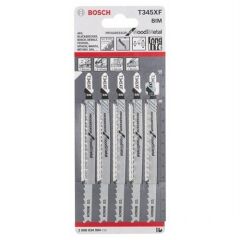 Bosch T345XF Dekupaj Testeresi Ahşap ve Metal İçin 5li Paket