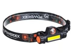 Powerdex PD-6672 Şarjlı Mıknatıslı Su Geçirmez Kafa Feneri