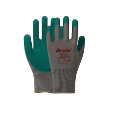 Beybi PL17 Legend Polyester Örme Lateks Eldiven No:10