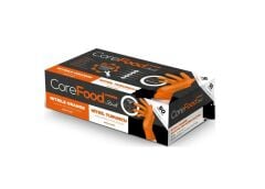 CoreFood Turuncu Tırtıklı Muayene Eldiveni L 50li paket