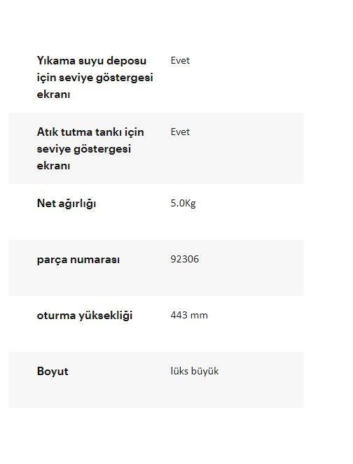 Thetford 565E 15+21lt Elektrikli Portatif Tuvalet