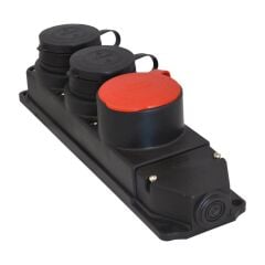 Tplast Kauçuk Üçlü Grup Priz 1x(3x25)-2x(1x16)