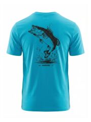 Shimano Sea Bass Tshirt Mavi