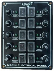 Remkay İzoleli Dikey Switch Panel 10lu