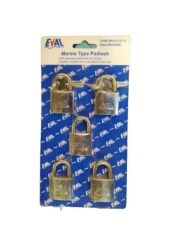 Eval Paslanmaz Asma Kilit 5'li 30mm