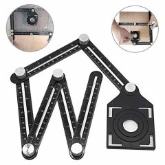 Rox Wood Çok Fonksiyonlu Delik Ayarlayıcı Şablon Cetveli