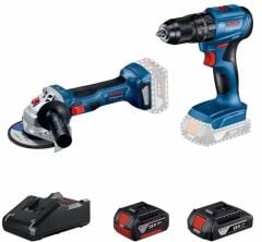 Bosch GWS180-LI Taşkama + GSB185-LI Akülü Vidalama Seti