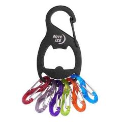 Nite Ize S-Biner Siyah KeyRack Anahtarlık