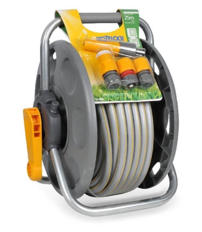 Hozelock 2431H Duvara Monte Hortum Makarası 25mt + Sulama Seti