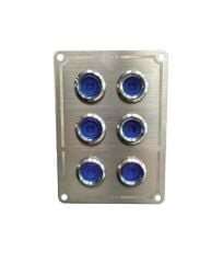 BFY Krom Switch Panel 6lı
