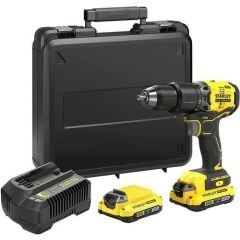 Stanley SBD715D2K 18V 2.0 Ah V20 Li-On Çift Akülü Kömürsüz Darbeli Matkap